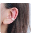 Elegant Designed with CZ Stone Silver Ear Cuff EC-1452